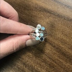 Sweet sterling silver moon stone ring